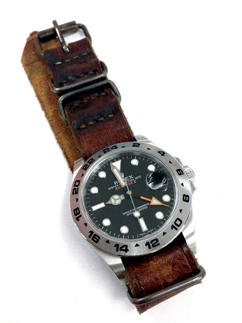 rolex explorer 2 on nato strap|Rolex NATO straps.